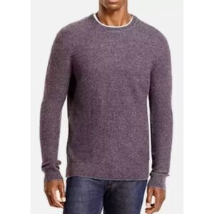 The Men's Store Bloomingdales Wool Cashmere Raisin Combo Pullover Sweater M